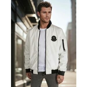 Dstreet Modern bézs bomber dzseki kép