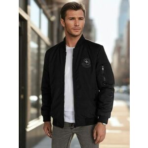 Dstreet Modern fekete bomber dzseki kép