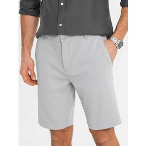 Ombre Clothing Világosszürke egyszínű rövidnadrág V4 SRCS-0169 kép