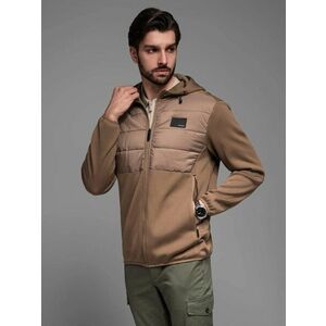 Ombre Clothing Modern barna férfi átmeneti kabát V2 JANP-160 kép