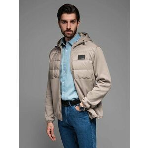 Ombre Clothing Modern szürke férfi átmeneti kabát V3 JANP-160 kép