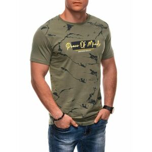 OTHER Modern khaki mintás férfi póló kép