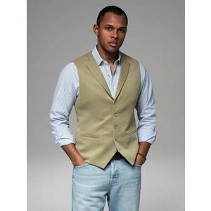 Ombre Clothing Modern olajbogyó elegáns mellény V1 BLZV-0144 kép