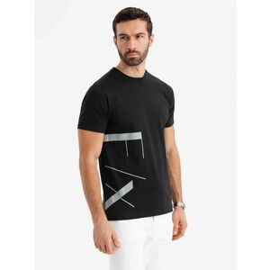 Ombre Clothing Eredeti fekete póló V1 TSPT-0213 felirattal kép