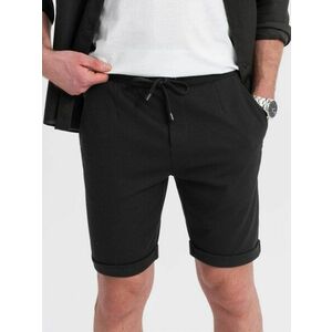 Ombre Clothing Fekete chino rövidnadrág V2 SRCS-0170 kép