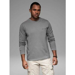 Ombre Clothing Szemet gyönyörködtető szürke hosszú ujjú póló V5 LSCL-0127 kép