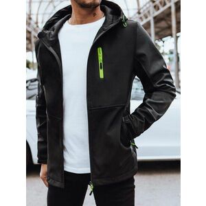 Dstreet Divatos fekete férfi softshell kabát kép