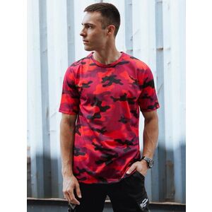 Dstreet Camouflage póló piros színben kép
