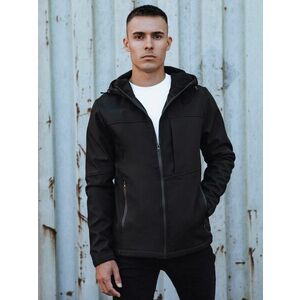 Dstreet Softshell férfi kabát az átmeneti időszakra fekete színben kép