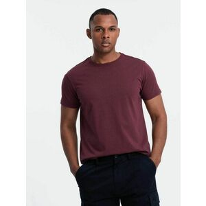 Ombre Clothing Burgundi pamut póló V10 TSBS-0146 kép
