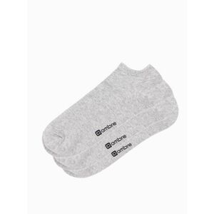 Ombre Clothing Szürke férfi bokazokni u154 - 3 db kép
