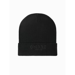 Ombre Clothing Férfi sapka fekete színben V1 om-acwh-0120 kép