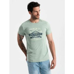 Ombre Clothing Pamut menta póló férfiaknak San Francisco v2 om-tspt-0120 kép