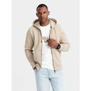 Ombre Clothing Férfi pamut pulóver bézs v6 om-ssbz-0160 kép