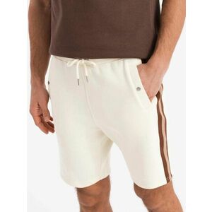 Ombre Clothing Divatos barna rövidnadrág derékpánttal V16 SRBC-0101 kép