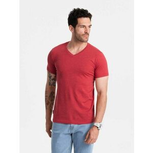 Ombre Clothing Pamut férfi póló piros v17 om-tsbs-0145 kép