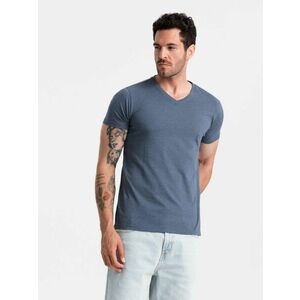 Ombre Clothing Pamut férfi póló kék v18 om-tsbs-0145 kép