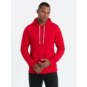 Ombre Clothing Piros kapucnis pulóver V10 OM-SSBN-0120 kép
