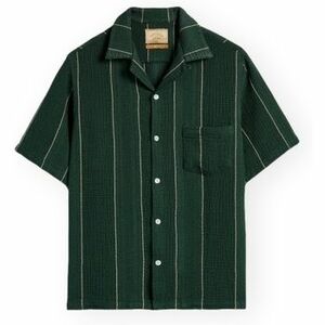Hosszú ujjú ingek Portuguese Flannel Alma Shirt - Green kép