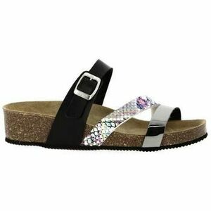 Papucsok La Maison De L'espadrille 3532 Maison de l'Espadrille BLACK SILVER 3532 kép