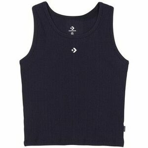 Pólók / Galléros Pólók Converse 10020343 10021457-A02 - BLACK SCOOP NECK TANK kép
