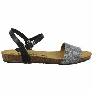 Szandálok / Saruk Plakton FRAN FEST GLITTER ZIP VAQUETA GRIS Argent kép