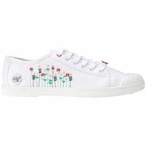 Oxford cipők Le Temps des Cerises BASIC 02 FLOWERY Blanc kép
