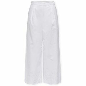 Nadrágok Only Roxanne Long Trousers - Bright White kép