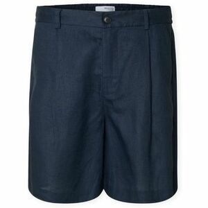Rövidnadrágok Selected Loose Shorts - Wyatt Linen - Outer Space kép