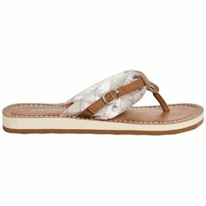 Lábujjközös papucsok Tamaris 12710942 4B7-CREAM/LOGO Beige kép