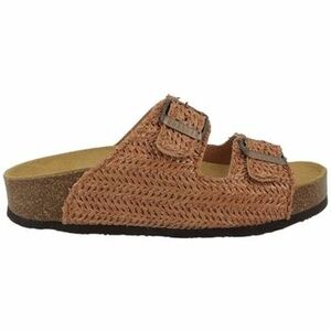 Papucsok Plakton BETA MET RAFIA CAMEL 7 801 TABACO Marron kép
