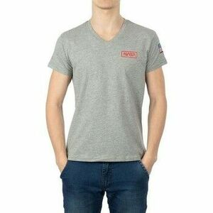 Pólók / Galléros Pólók Nasa BASIC FLAG V NECK GREY BASIC FLAG V NECK kép
