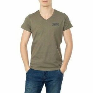 Pólók / Galléros Pólók Nasa BASIC FLAG V NECK KAKI BASIC FLAG V NECK kép