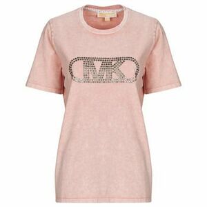 Rövid ujjú pólók MICHAEL Michael Kors CROP GWSH EMPIRE STUD TEE kép