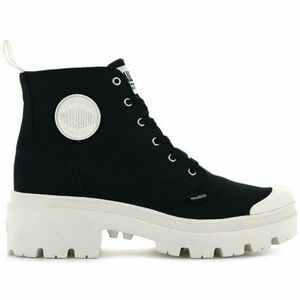 Bokacsizmák Palladium PALLABASE TWILL 30-BLACK/MARSHMALLOW 96907 kép