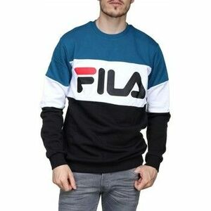 Pulóverek Fila MEN STRAIGHT BLOCKED CREW A216 - BLACK-MOROCCAN BLU 681255 kép