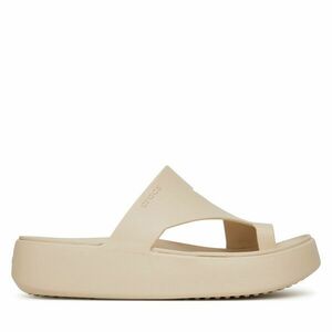 Flip-flops Crocs Getaway Platform Toe Loop 210834 Bézs kép