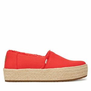 Espadrilles Toms Valencia Platform 10021919 Piros kép
