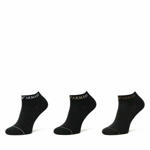 3 pár férfi bokazokni Emporio Armani EM000550 AF12276 MC061 Fekete kép