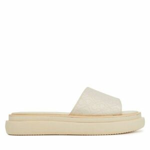 Papucs Calvin Klein Flatform Slide Jacq HW0HW02461 Ekru kép