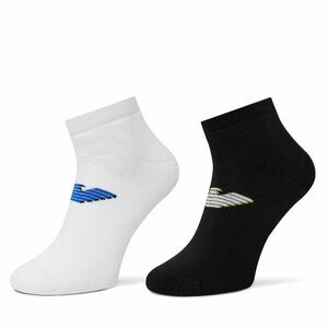 2 pár férfi bokazokni Emporio Armani EM000538 AF12299 MC001 Fekete kép