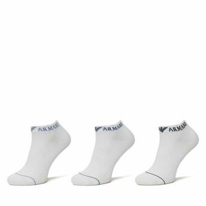3 pár férfi bokazokni Emporio Armani EM000550 AF12276 M0066 Fehér kép