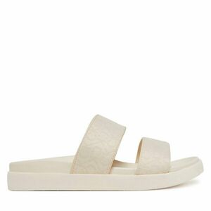 Papucs Calvin Klein Flat Slide Jacq HW0HW02486 Ekru kép