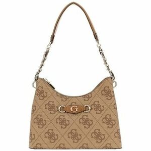 Táskák Guess IZZY TOP ZIP SHOULDE LATTE LOGO Marron kép