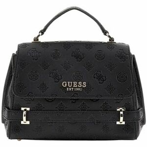 Táskák Guess ZARELA LUXURY SATCHE BLACK LOGO Noir kép