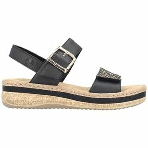 Szandálok / Saruk Rieker V0951 00-noir Noir kép
