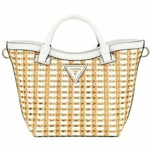 Válltáskák Guess ATALIA CROSSBODY BUC NATURAL/WHITE Blanc kép