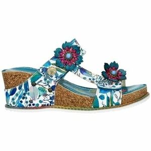 Papucsok Laura Vita BONITO 22 Turquoise Bleu kép