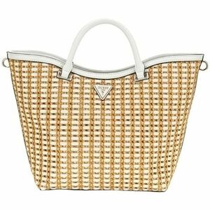 Bevásárló szatyrok / Bevásárló táskák Guess ATALIA CROSSBODY BUC NATURAL/WHITE Beige kép