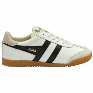 Oxford cipők Gola ELAN LEATHER WB-WHITE/BLACK/CHALK PINK CLB745 kép